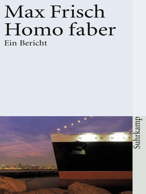 Title details for Homo faber by Max Frisch - Wait list
